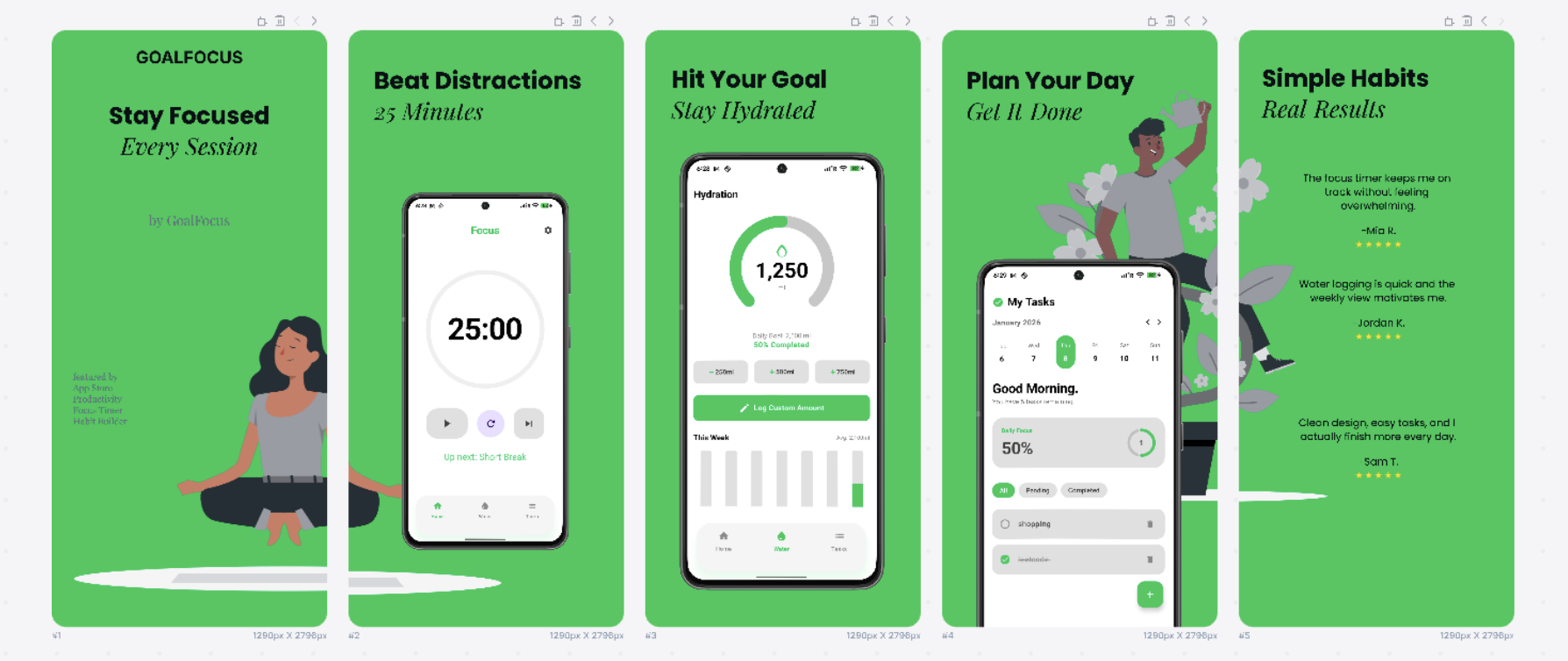 GoalFocus: Pomodoro & Habits